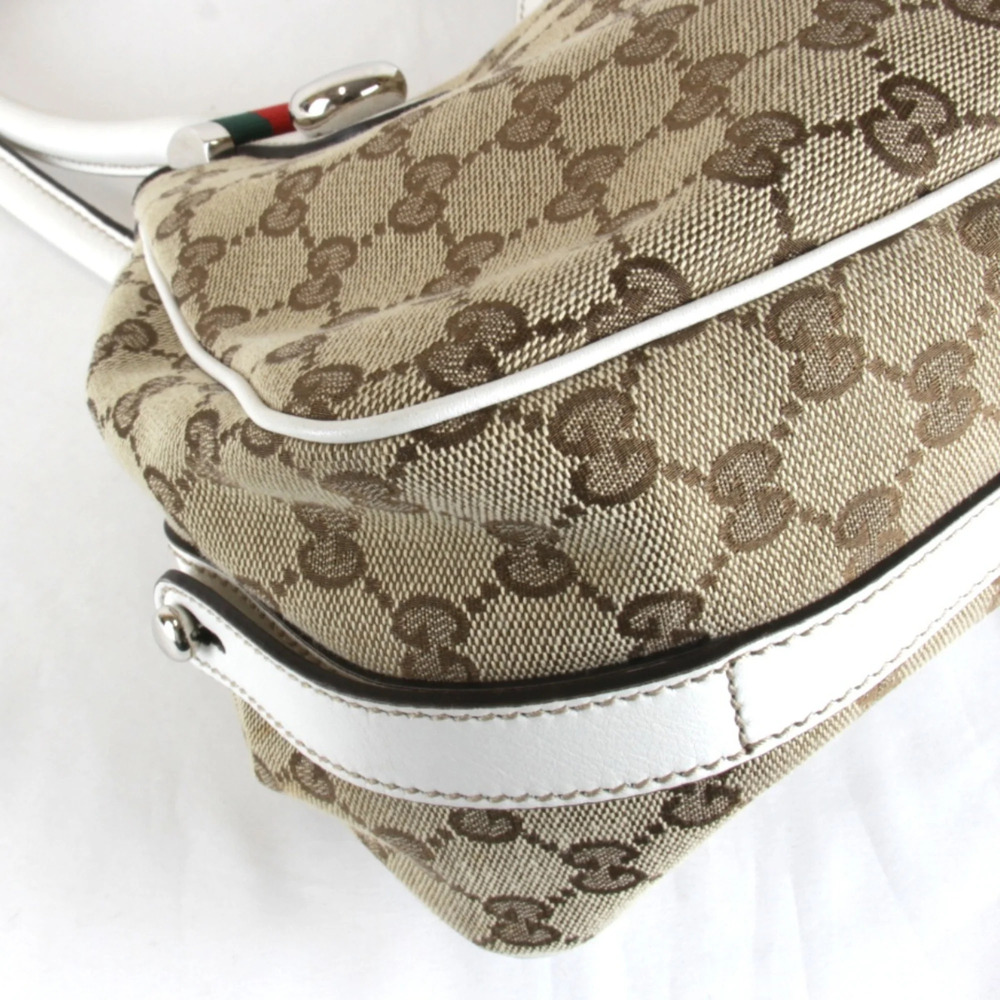 GUCCI Cream Canvas Tote Bag - Picture 3 of 11